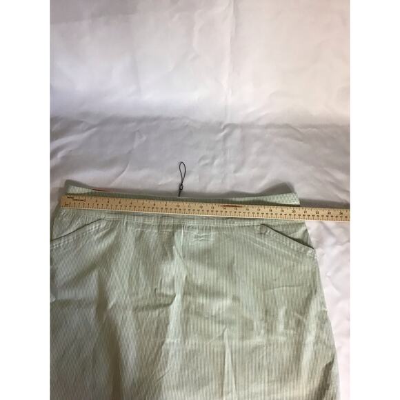 Mario Serrano Golf Activewear Pinstripe Skort Sz. XXL Green/ White Tummy Control - Picture 5 of 10
